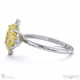 southerland sparkle star yellow lab grown diamond engagement ring white gold with 9k white gold metal and oval shape diamond