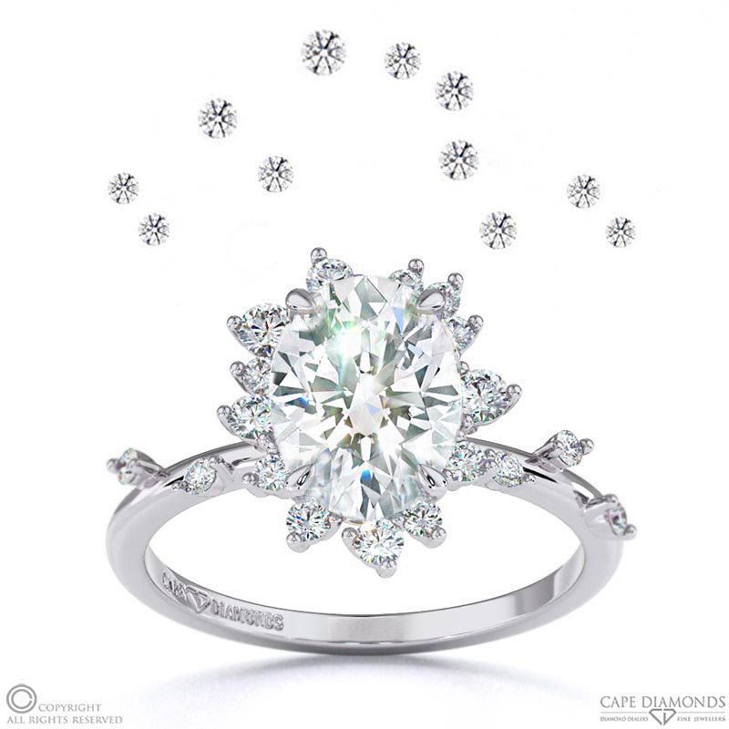 Karoo Starlight Lab Grown Diamond Engagement Ring White Gold