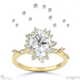 karoo starlight natural diamond engagement ring yellow gold with 18k yellow gold metal and oval shape diamond