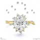 karoo starlight natural diamond engagement ring yellow gold with 18k yellow gold metal and oval shape diamond