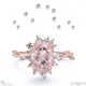 karoo stars pink natural diamond engagement ring rose gold with 18k rose gold metal and oval shape diamond