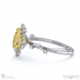 karoo stars yellow natural diamond engagement ring white gold with 18k white gold metal and oval shape diamond