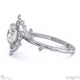milky way star lab grown diamond round engagement ring white gold with 9k white gold metal and round shape diamond