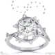 milky way star lab grown diamond round engagement ring white gold with 9k white gold metal and round shape diamond