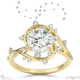 milky way star natural diamond round engagement ring yellow gold with 18k yellow gold metal and round shape diamond