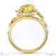 milky way star yellow lab grown diamond round engagement ring yellow gold with 18k yellow gold metal and round shape diamond