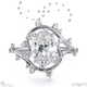 milky way star natural diamond oval engagement ring platinum with platinum metal and oval shape diamond