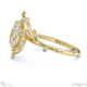 milky way star lab grown diamond oval engagement ring yellow gold with 18k yellow gold metal and oval shape diamond