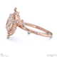 milky way star natural diamond oval engagement ring rose gold with 18k rose gold metal and oval shape diamond