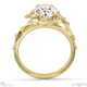 milky way star lab grown diamond oval engagement ring yellow gold with 18k yellow gold metal and oval shape diamond