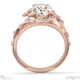 milky way star natural diamond oval engagement ring rose gold with 18k rose gold metal and oval shape diamond