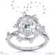 milky way star natural diamond oval engagement ring platinum with platinum metal and oval shape diamond