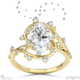 milky way star lab grown diamond oval engagement ring yellow gold with 18k yellow gold metal and oval shape diamond