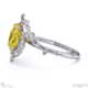milky way star yellow natural diamond oval engagement ring white gold with 18k white gold metal and oval shape diamond