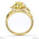 milky way star yellow lab grown diamond oval engagement ring yellow gold with 18k yellow gold metal and oval shape diamond