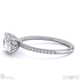 natural diamond east west oval cut sidestones engagement ring platinum with platinum metal and oval shape diamond