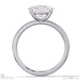 natural diamond east west oval cut sidestones engagement ring platinum with platinum metal and oval shape diamond