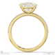 natural diamond oval east west side stone engagement ring yellow gold with 9k yellow gold metal and oval shape diamond