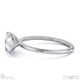 lab grown diamond pear cut east to west setting solitaire engagement ring white gold with 9k white gold metal and pear shape diamond