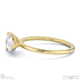 lab grown diamond east west pear solitaire engagement ring yellow gold with 9k yellow gold metal and pear shape diamond