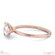 lab grown diamond east west pear cut solitaire engagement ring rose gold with 18k rose gold metal and pear shape diamond