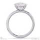lab grown diamond east west oval cut solitaire engagement ring platinum with platinum metal and oval shape diamond