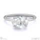 lab grown diamond east west oval cut solitaire engagement ring platinum with platinum metal and oval shape diamond