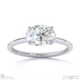 lab grown diamond east west oval cut solitaire engagement ring platinum with platinum metal and oval shape diamond