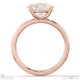 lab grown diamond oval cut solitaire engagement ring rose gold with 9k rose gold metal and oval shape diamond