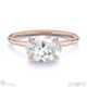 lab grown diamond oval cut solitaire engagement ring rose gold with 9k rose gold metal and oval shape diamond