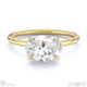 lab grown diamond east west oval cut solitaire engagement ring yellow gold with 9k yellow gold metal and oval shape diamond