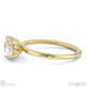 lab grown diamond east west oval cut solitaire engagement ring yellow gold with 9k yellow gold metal and oval shape diamond