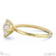 natural diamond east west cushion cut solitaire engagement ring yellow gold with 18k yellow gold metal and cushion shape diamond