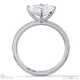 lab grown diamond princess cut east to west setting pave engagement ring platinum with platinum metal and princess shape diamond