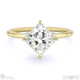 natural diamond east west princess cut solitaire engagement ring yellow gold with 9k yellow gold metal and princess shape diamond