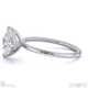 natural diamond east west princess cut solitaire engagement ring white gold with 18k white gold metal and princess shape diamond