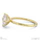 lab grown diamond asscher cut east to west setting solitaire engagement ring yellow gold with 9k yellow gold metal and asscher shape diamond