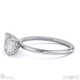 natural diamond emerald cut solitaire engagement ring white gold with 18k white gold metal and emerald shape diamond