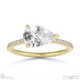 lab grown diamond pear cut pave engagement ring yellow gold with 9k yellow gold metal and pear shape diamond