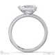 natural diamond east west pear cut side stones engagement ring white gold with 9k white gold metal and pear shape diamond