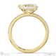 lab grown diamond pear cut pave engagement ring yellow gold with 9k yellow gold metal and pear shape diamond