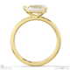 lab grown diamond east west pear solitaire engagement ring yellow gold with 9k yellow gold metal and pear shape diamond