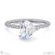 natural diamond heart cut pave engagement ring white gold with 9k white gold metal and heart shape diamond