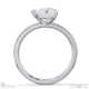 natural diamond heart cut pave engagement ring white gold with 9k white gold metal and heart shape diamond