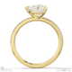 lab grown diamond heart cut pave engagement ring yellow gold with 9k yellow gold metal and heart shape diamond