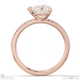 natural diamond heart cut pave engagement ring rose gold with 18k rose gold metal and heart shape diamond