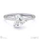 lab grown diamond heart cut solitaire engagement ring white gold with 18k white gold metal and heart shape diamond