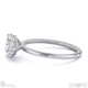 lab grown diamond heart cut solitaire engagement ring white gold with 18k white gold metal and heart shape diamond