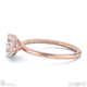 lab grown diamond heart cut east to west setting solitaire engagement ring rose gold with 9k rose gold metal and heart shape diamond