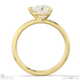 natural diamond heart cut east to west setting solitaire engagement ring yellow gold with 9k yellow gold metal and heart shape diamond